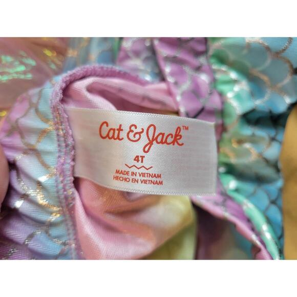 Cat & Jack Girls' Mermaid Skirt 4T - Picture 3 of 3